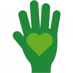 Hand with heart Hand with heart