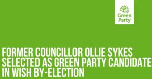 Ollie Sykes selected as Green Party candidate in Wish by-election