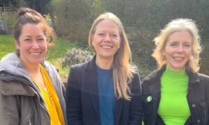 City's three Green MP candidates L-R: Sophie Broadbent, Sian Berry and Elaine Hills