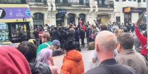 Counter-fascist rally against racists in Brighton 7 August 2024